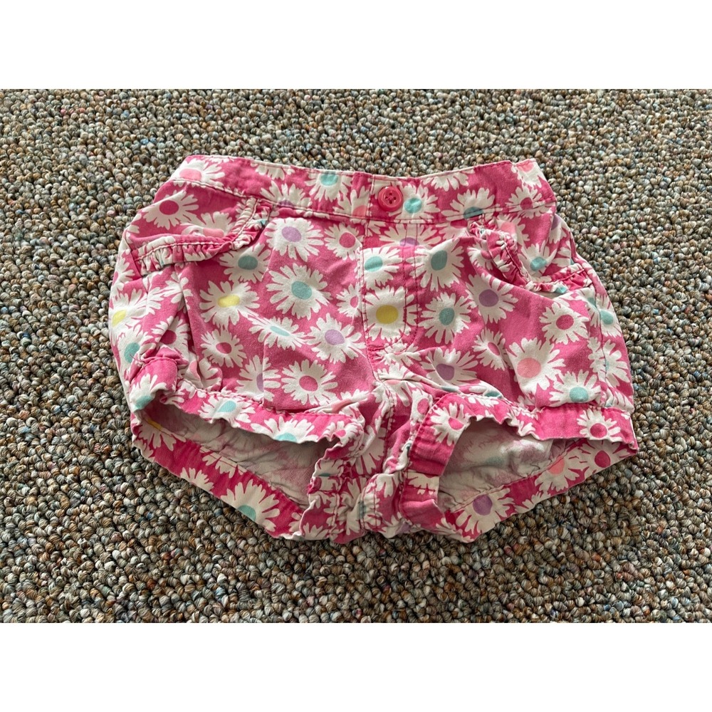Garanimals Girls Pink Colorful Daisy Shorts 18M